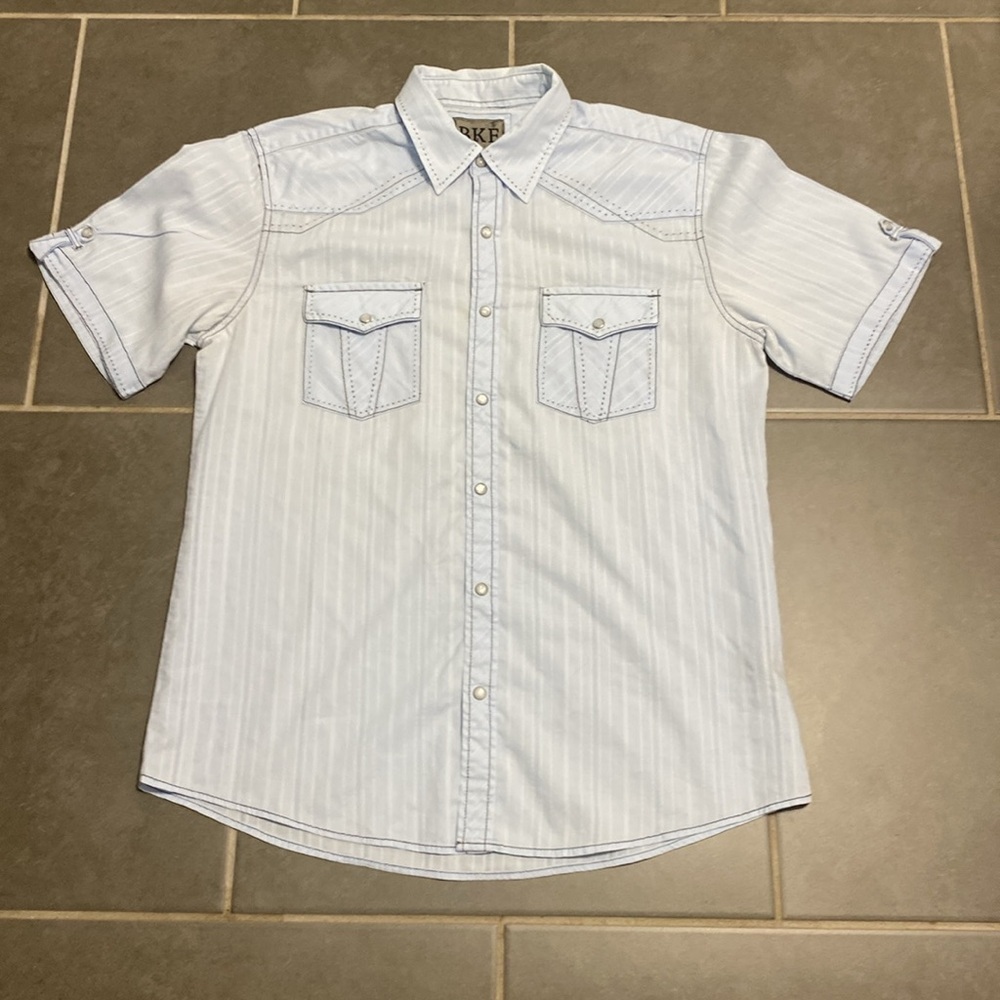 BKE Pearl snap shirt. Size Medium. - Picture 5 of 6